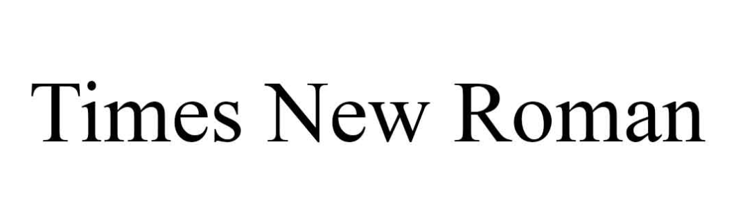 Times New Roman - best font for resume