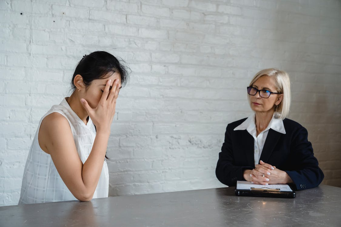illegal interview questions two women having a job interview